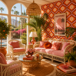 Load image into Gallery viewer, Bernadete Boulevard Orange Retro Peel and Stick and Traditional Wallpaper
