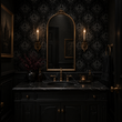Load image into Gallery viewer, Amblecot Mews Victorian Gothic Damask Peel and Stick and Traditional Wallpaper
