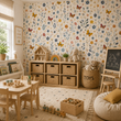 Load image into Gallery viewer, Anna's Garden Butterfly Garden Botanical Peel and Stick and Traditional Wallpaper
