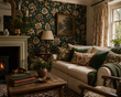 Load image into Gallery viewer, Avalon Court Vintage Floral Peel and Stick and Traditional Wallpaper
