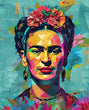 Load image into Gallery viewer, Portrait of Frida Kahlo Painting Wall Art Print
