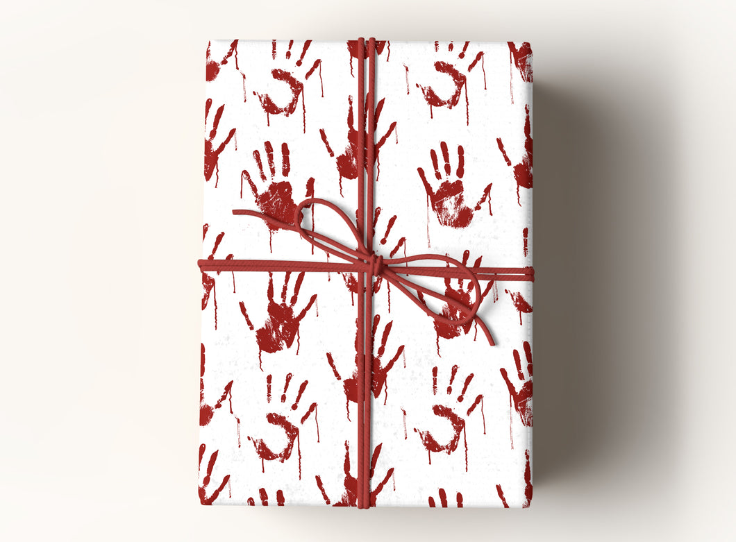 Bloody Hands Premium Gift Wrapping Paper