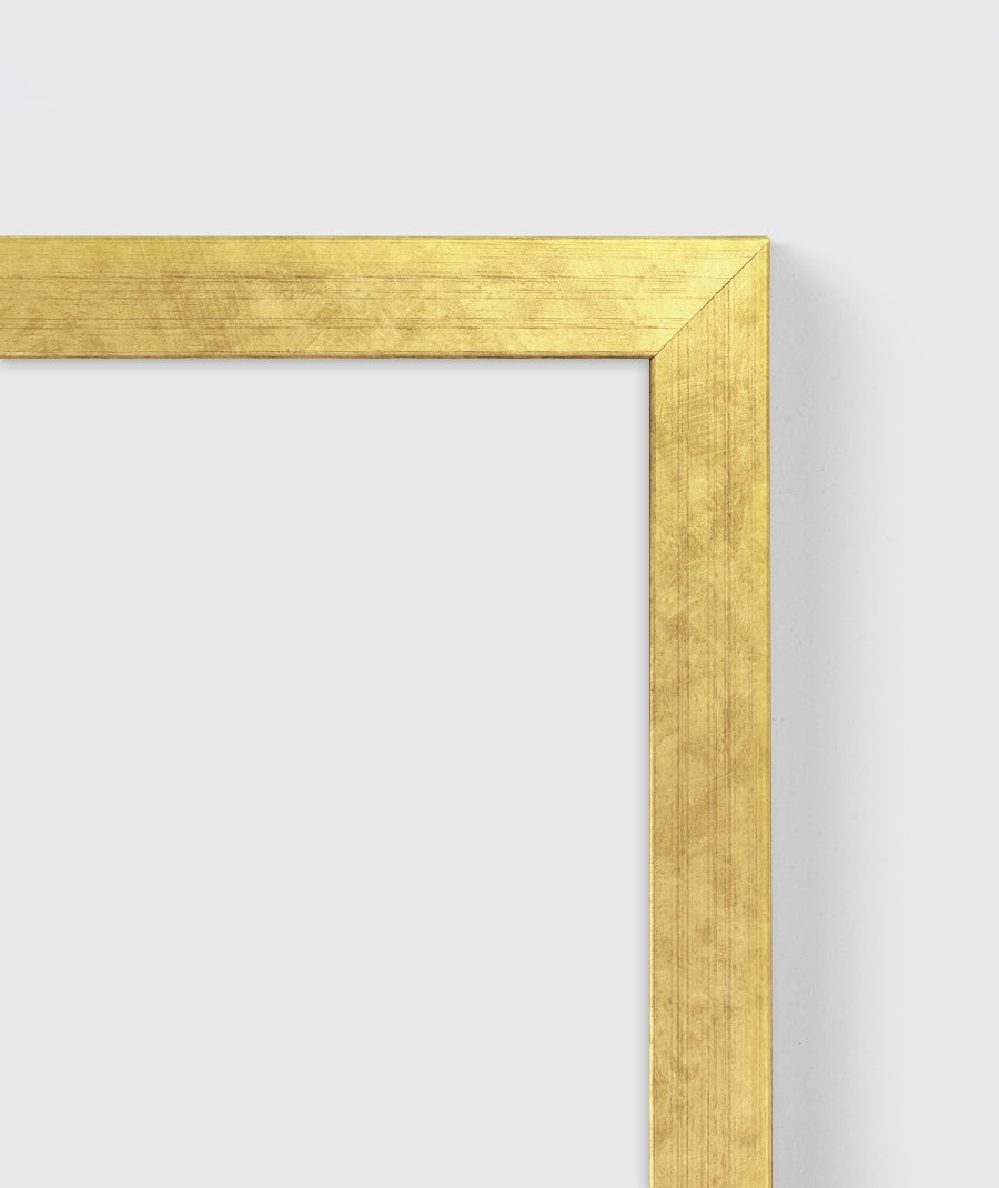 Gold Wood Contemporary Wall Frame