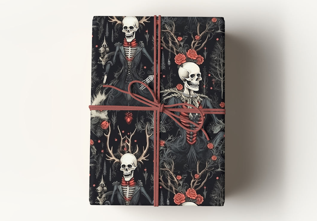 Victorian Gothic Christmas Premium Gift Wrapping Paper