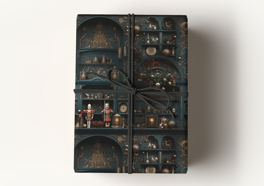 Victorian Gothic Christmas Premium Gift Wrapping Paper