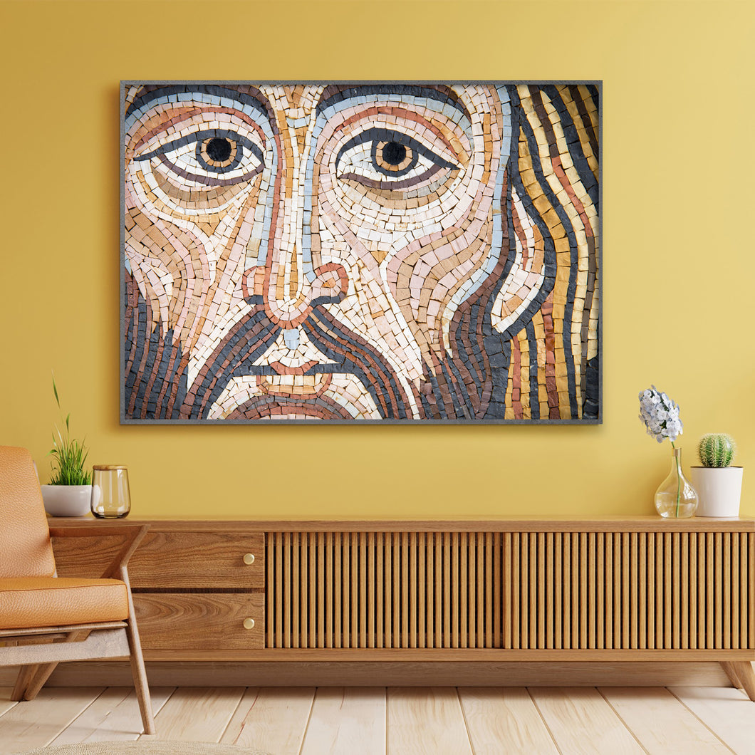 Jesus Mosaic Contemporary Wall Art Print