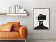 Load image into Gallery viewer, Black and White Woman Modern Wall Art Print
