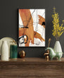 Load image into Gallery viewer, Abstract Brown and Black Modern Wall Art Print
