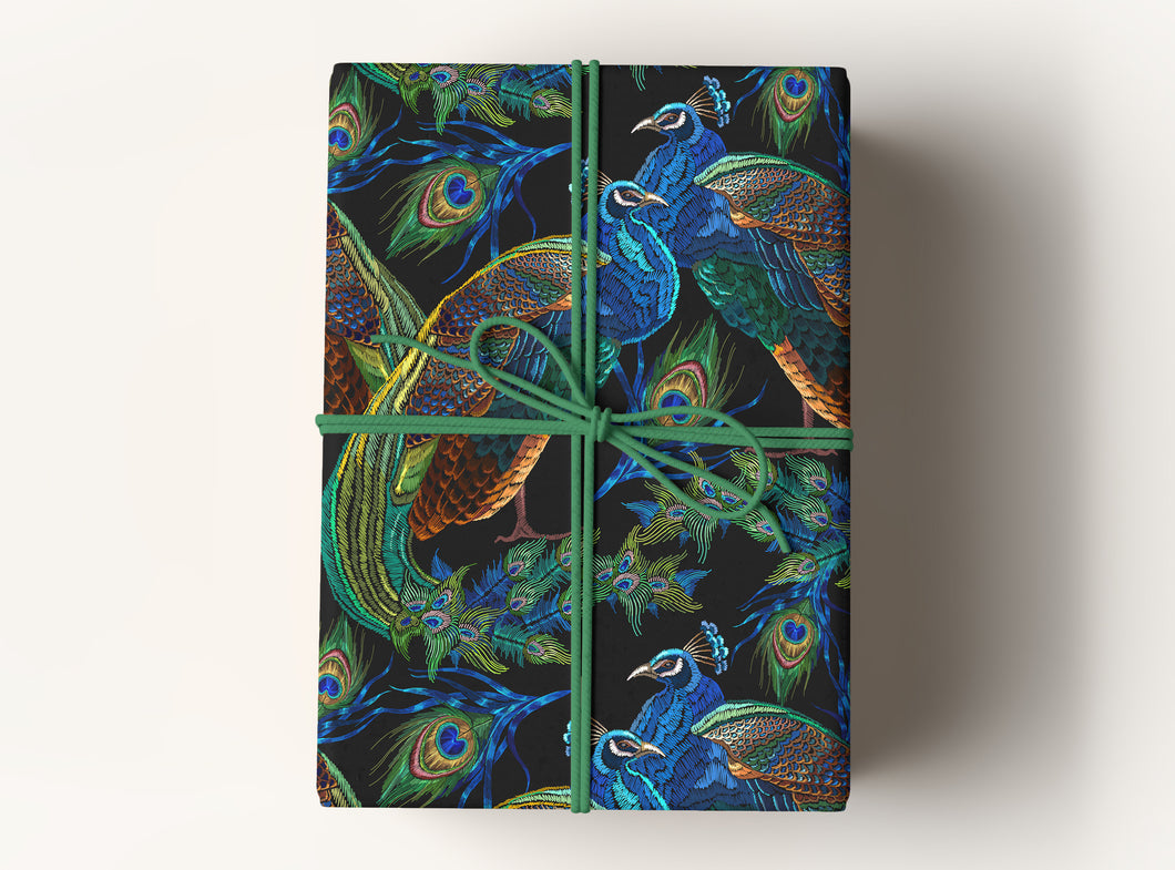 Alyth Gardens Peacock Premium Gift Wrapping Paper