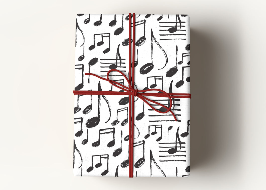 Music Row Notes Premium Gift Wrapping Paper