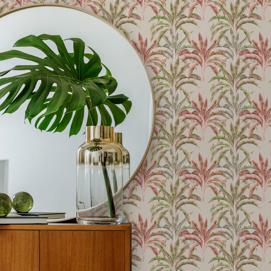 Bayview Place Tropical Palm Trees Wallpaper