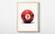 Load image into Gallery viewer, 7 Ball Billiard Ball Abstract Wall Art Print
