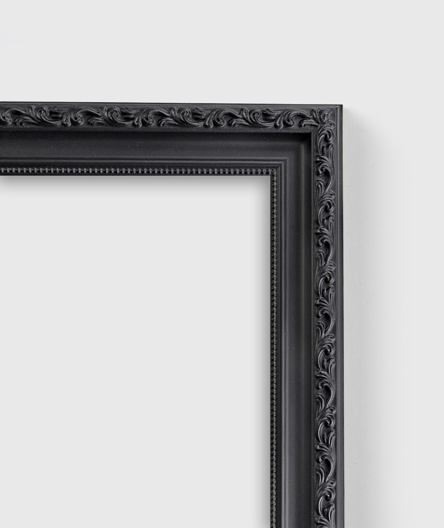 Black Wood Vintage Wall Frame