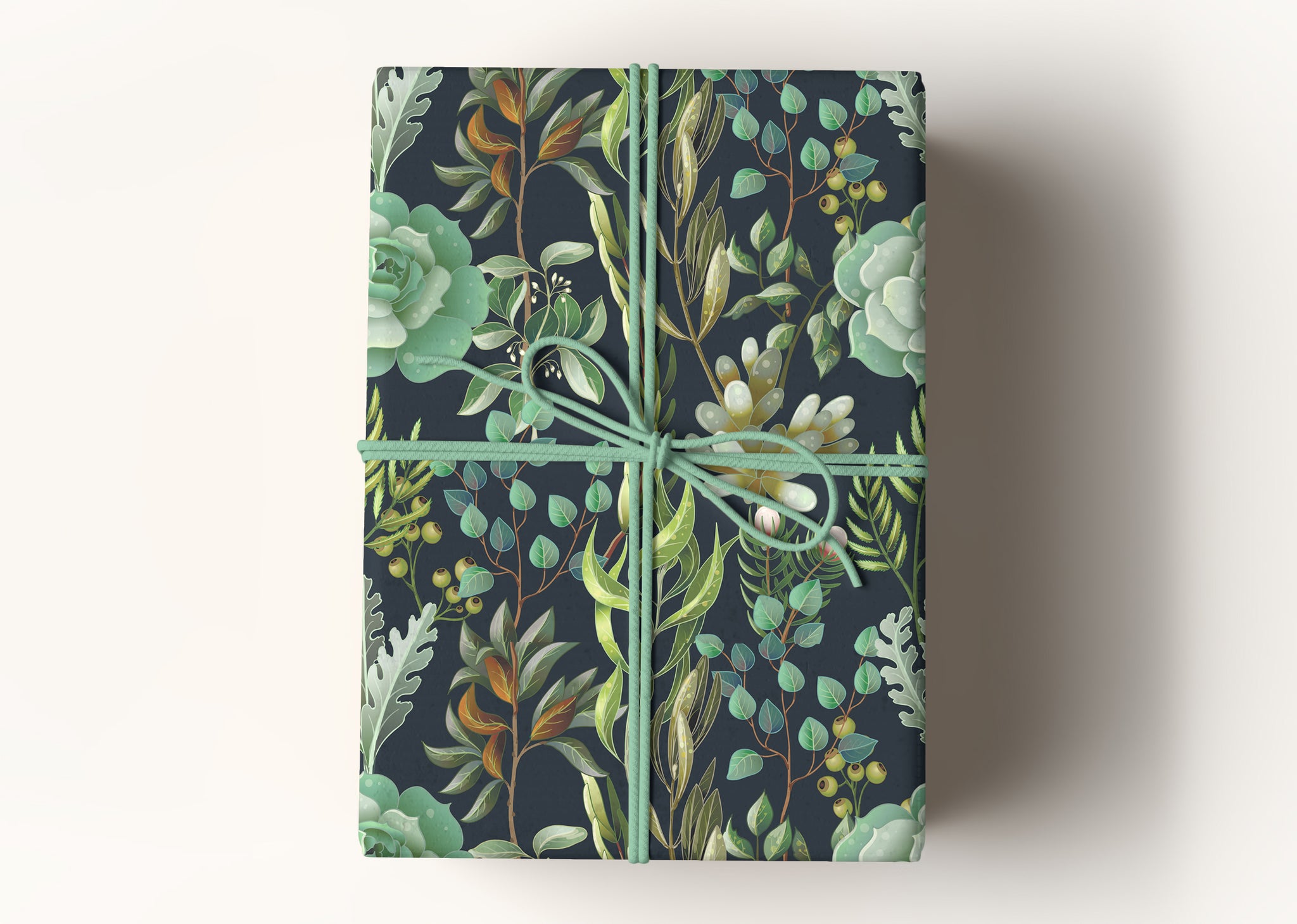 succulent wrapping paper Anatola Road Succulent Premium Gift Wrapping Paper