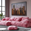 Load image into Gallery viewer, Moody Sunset City Skyline Wall Art Print
