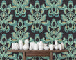 Load image into Gallery viewer, Elanore Victorian Botanical Damask Bird Wallpaper
