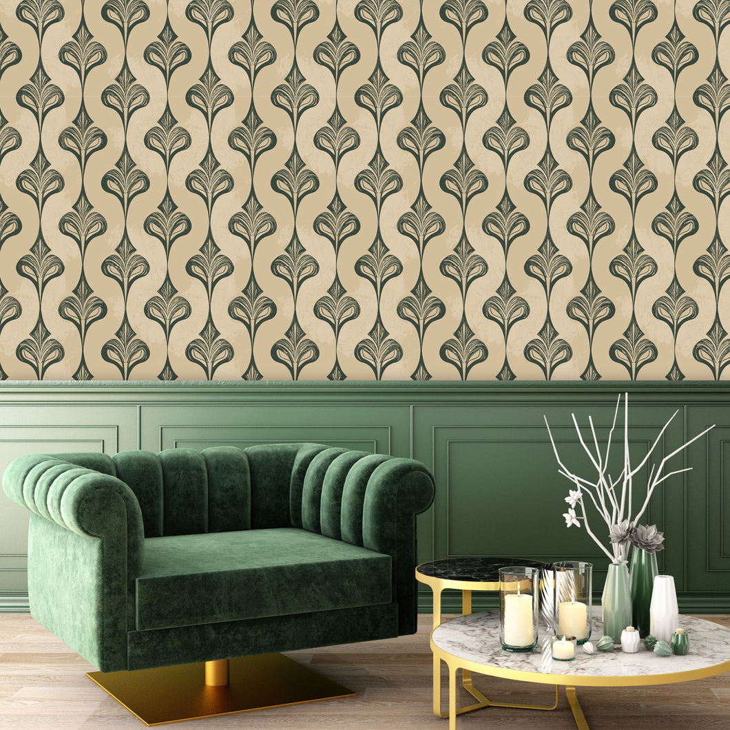 Edith Art Deco Wallpaper Victorian Wallpaper