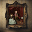 Load image into Gallery viewer, Prince Balthasar Charles with a Dwarf, by Diego Valazquez, circa 1631
