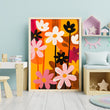 Load image into Gallery viewer, Vintage Abstract Flower Painting Wall Art Print
