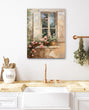 Load image into Gallery viewer, Vintage French Country Window with Flowers Wall Art Print
