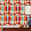 Load image into Gallery viewer, Burgon Street Eclectic Vintage Wine Glass Wallpaper
