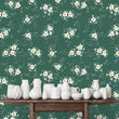 Load image into Gallery viewer, Bedwardine Gardens Green Floral Wallpaper
