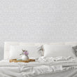 Load image into Gallery viewer, The Kenzel Court Neutral Damask Wallpaper
