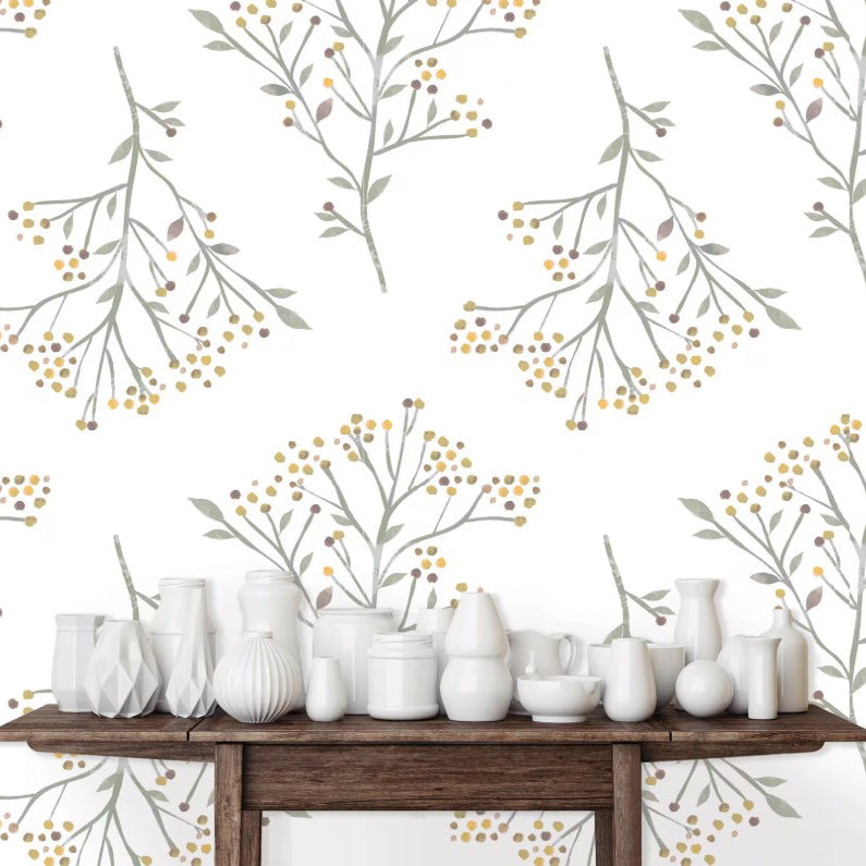 Appold Street Botanical Farmhouse Wallpaper