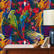 Load image into Gallery viewer, Quaggy Walk Tropical Parrot Wallpaper
