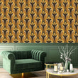 Load image into Gallery viewer, Lorne Pass Gold and Grey Art Deco Wallpaper
