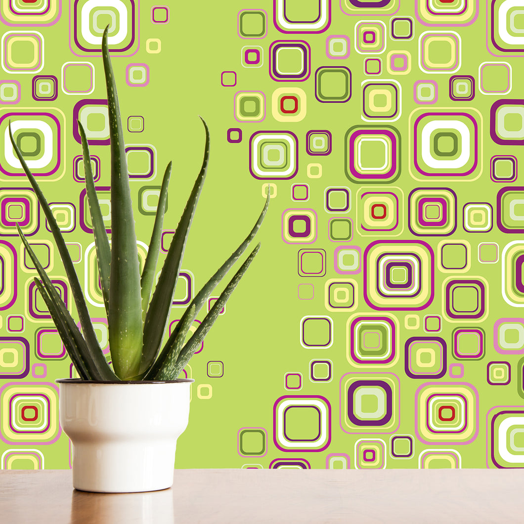 Julius Mid-Century Modern Retro Geometric Wallpaper