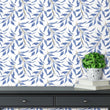 Load image into Gallery viewer, Pleydell Court Blue Botanical Wallpaper
