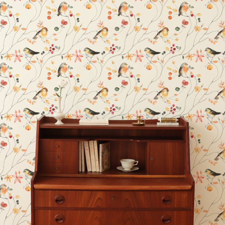 Balgoni Road Country Cottage Bird Wallpaper