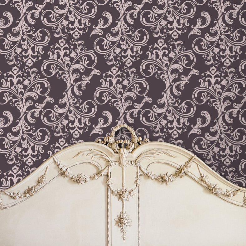 Avenue Gardens Floral Damask Wallpaper