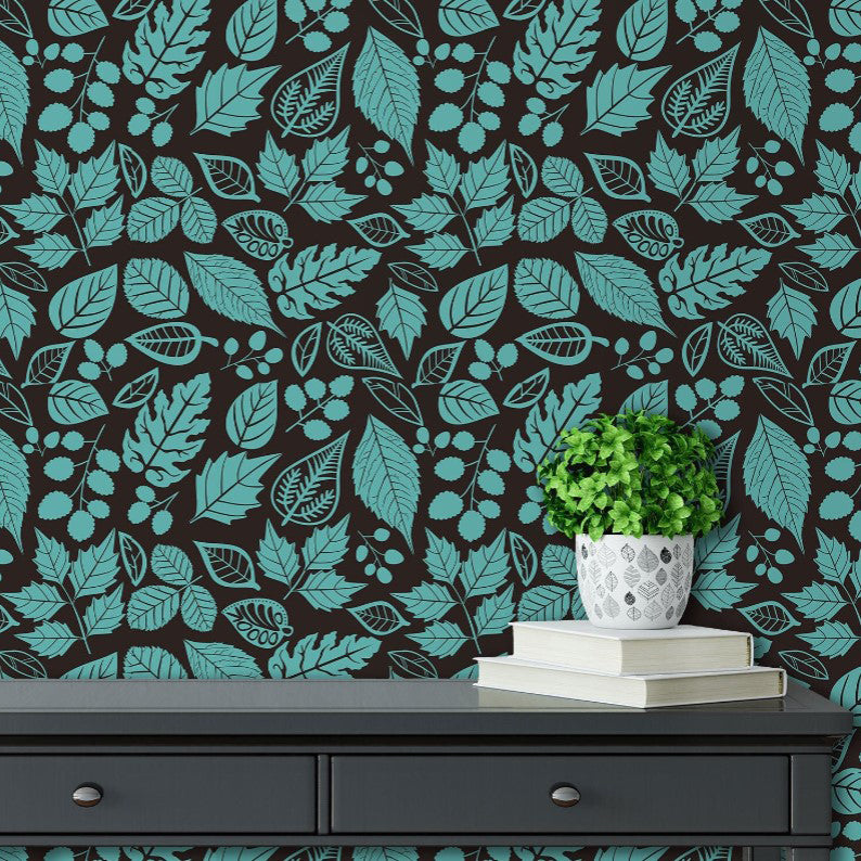 Drayton Road Moody Botanical Wallpaper