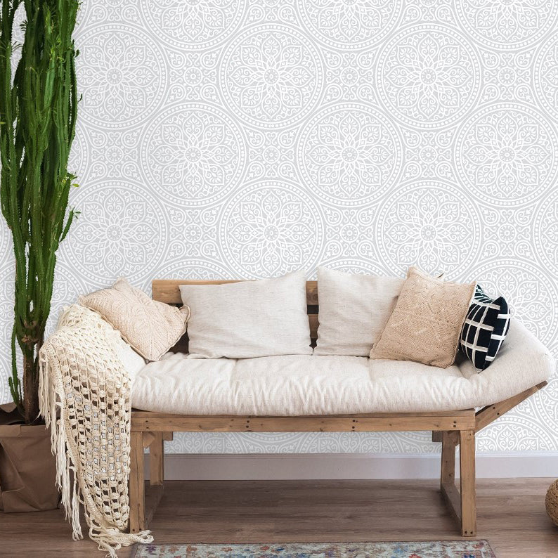 Priory Court Boho Geometric Wallpaper