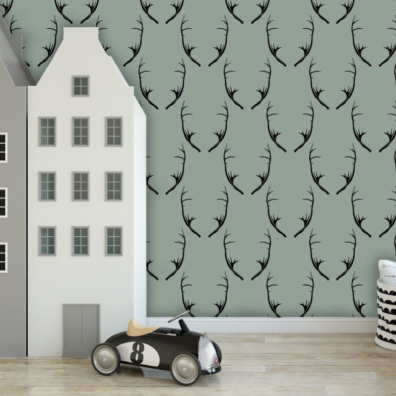 Arlington Road Deer Antlers Wallpaper