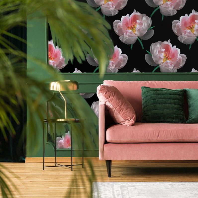 Chelsea Grove Pink Peony Wallpaper