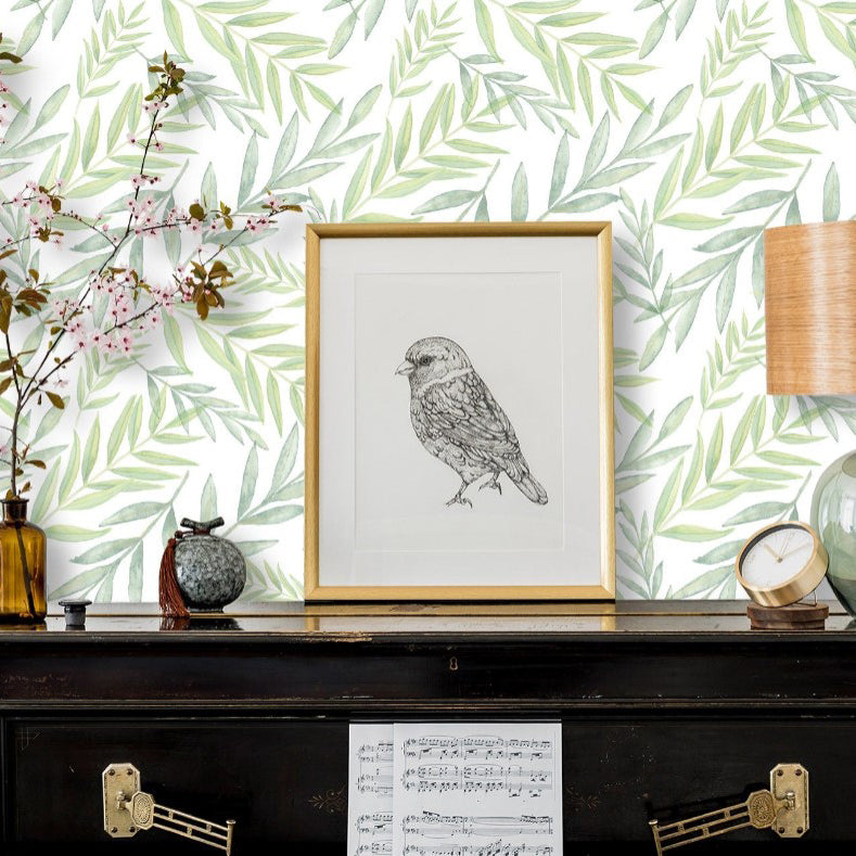 Agatha Close Botanical Watercolor Wallpaper