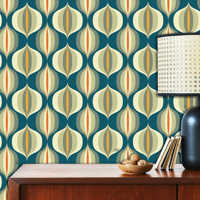 Martha Mid-Century Modern Wallpaper