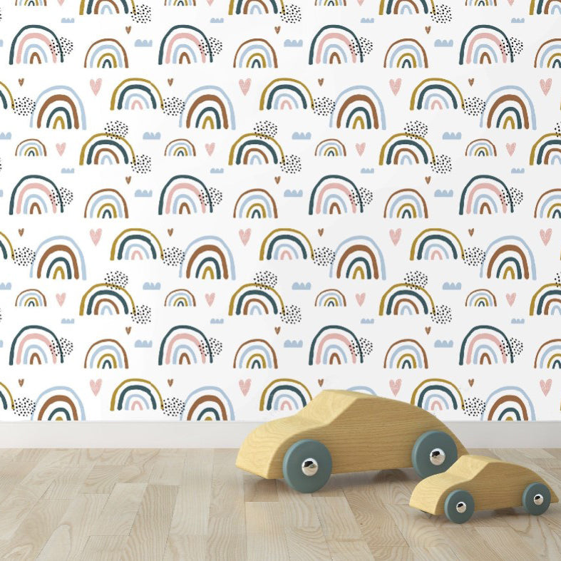 Ansley Avenue Kids Rainbow Wallpaper