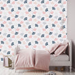 Load image into Gallery viewer, Abbey Gardens Blue and Pink Floral Wallpaper
