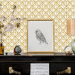 Load image into Gallery viewer, Astel Avenue Gold Art Deco Wallpaper
