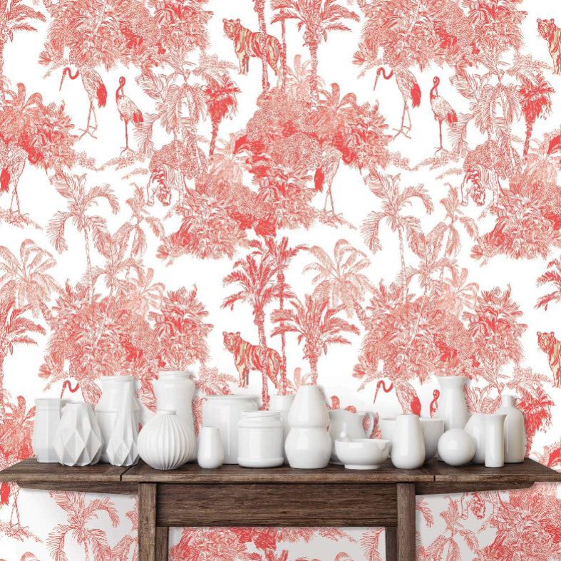 Boleyn Gardens Victorian Toile Wallpaper