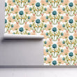 Load image into Gallery viewer, Vermeer Gardens Vintage Cottage Floral Peel and Stick and Traditional Wallpaper
