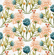Load image into Gallery viewer, Vermeer Gardens Vintage Cottage Floral Peel and Stick and Traditional Wallpaper
