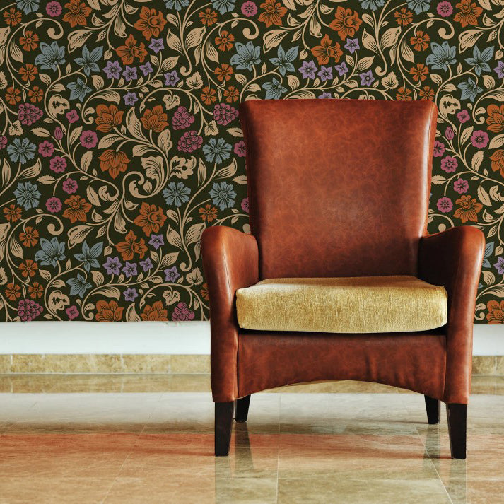 Jemma Court Moody Floral Wallpaper