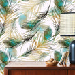 Load image into Gallery viewer, Delhi Street Peacock Feather Wallpaper
