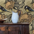 Load image into Gallery viewer, Downes Court Beige Botanical Bird Wallpaper
