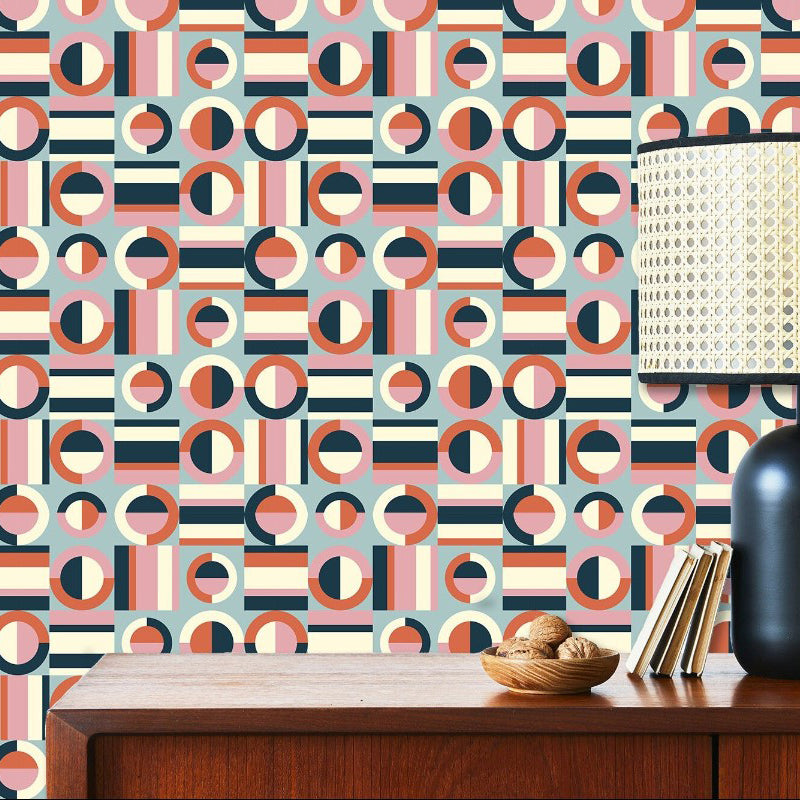 Corbin Bold Geometric Retro Wallpaper